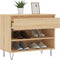 vidaXL - Schoenenkast - 70x36x60 - cm - bewerkt - hout - sonoma - eikenkleurig