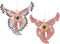 Orn.plc fenix roze l11cm
