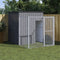 vidaXL - Hondenhok - met - ren - 165x251x181 - cm - gegalvaniseerd - staal - antraciet