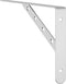 vidaXL - Plankdragers - 4 - st - 30x2,5x15,5 - cm - roestvrijstaal - zilverkleurig
