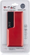 V-tac VT-3511 Powerbank met display - 10.000 mAh - Rood