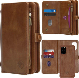 iMoshion Hoesje Geschikt voor Samsung Galaxy S20 Plus Hoesje Met Pasjeshouder - iMoshion 2-in-1 Wallet Bookcase - Bruin