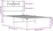 vidaXL - Bedframe - met - hoofdbord - metaal - zwart - 80x200 - cm