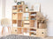 Astigarraga Vakkenkast - Open kubus kast - 36x36cm - Massief PEFC dennenhout - Bruin