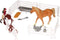 Kids Globe Speelset Paard, Ruiter met Accessoires, 1:24