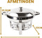 Alora Chafing Dish rond 4.5L - geschikt voor soep - buffet - voedsel verwamer - voedsel warmhouden - met deksel - buffetwarmer - roestvrij staal - chrome - 4.5 liter inhoud - warmhoudplaat - bain maria - warmhoudbakken - Warmhoudschalen