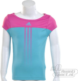 adidas - Girls Response Capsleeve - Meisjes Tennis T-shirts - 176 - IntensBlauw/IntensRoze