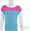 adidas - Girls Response Capsleeve - Meisjes Tennis T-shirts - 176 - IntensBlauw/IntensRoze