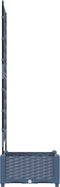 vidaXL - Tuinplanter - met - Klimrek - Grijs - 40x40x125,5 - cm