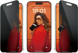 PanzerGlass iPhone 15 Pro - Ultra Wide Fit Privacy - 9H gehard glas