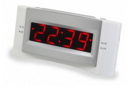 Soundmaster UR122WE - Wekkerradio - USB laadfunctie en FM-radio - Grijs/Wit