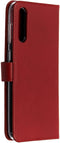 Selencia Galaxy A50 / A30s - Echt Lederen Bookcase - 3 Pashouders - Rood