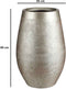 Mica Decorations Vaas/hoge bloempot - mat champagne - keramiek - H40 x D26 cm - voor takken/bloemen