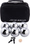 Longfield Games - Jeu De Boule Set - 6 metalen ballen met tas - 74 mm