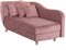 MERI - Chaise longue - Roze - Linkerzijde - Fluweel