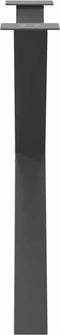 vidaXL - Eettafelpoten - 3 - st - X-vormig - 90x(72-73) - cm - staal - antraciet