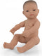 Miniland -Babypop Aziatisch Meisje Met Vanillegeur 40 Cm Bruine Ogen -