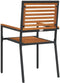 vidaXL - Stapelbare - Tuinstoelen - 2 - stuks - Zwart - Poly - Rattan