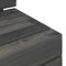 vidaXL - Tuinmiddenbank - pallet - massief - grenenhout - donkergrijs