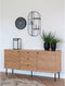 Newcastle Zwart Staal/Glas Legplank - 3 Planken - 32x11x68 cm