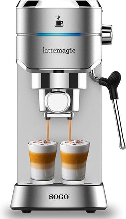 Sogo CAF-SS-7600 - Espressomachine - 15 Bar pompdruk - 1L waterreservoir