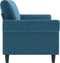 vidaXL - Driezitsbank - 180 - cm - fluweel - blauw
