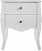 Nachtkastje Versa Cagliari Wit 39 x 60 x 50 cm