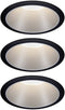 Paulmann Cole set inbouwspot - zwart/zilver mat - LED - 3-traps dimbaar - 2700K - warmwit