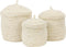 D - Light & Living - Mand MANGALA - Ø36x42cm - Bruin - Set van 3