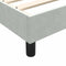vidaXL - Boxspring - zonder - matras - fluweel - lichtgrijs - 140x220 - cm