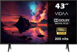 Horizon 43" Smart TV - Full HD LED - WiFi - Netflix - Dolby Digital Plus - Laag Energieverbruik - Zwart