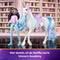 Unicorn Academy – Pop Layla & Eenhoorn Glacier - met 2 rijaccessoires en borstel - Speelfigurenset