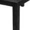 vidaXL - Eettafel - 118x60x76 - cm - massief - mangohout - zwart