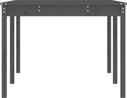 vidaXL Tuintafel 203,5x100x76 cm massief grenenhout grijs