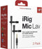 IK Multimedia iRig Mic Lav 2 Dasspeld Smartphone microfoon Zendmethode:Kabelgebonden Incl. klem, Incl. tas, Incl. windk