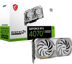 MSI GeForce RTX 4070 Ti SUPER - Videokaart 16GB GDDR6X - 7680 x 4320 Pixels - Wit