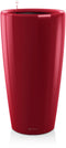 LECHUZA RONDO PREMIUM 32 - Plantenbak - met uitneembare binnenbak - met bewateringssysteem - ALL-IN-ONE set met LECHUZA-PON - scharlakenrood hoogglans