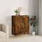 vidaXL - Dressoir - 69,5x34x90 - cm - bewerkt - hout - gerookt - eikenkleurig