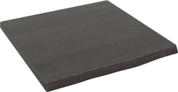 vidaXL - Wandschap - 40x40x2 - cm - behandeld - massief - eikenhout - donkerbruin
