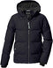 meisjes Gewatteerd jack/winterjack met capuchon KOW 357 GRLS QLTD JCKT, schwarz blau, 140, 42150-000