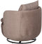 Leunstoel Taupe Hout Ijzer 84 x 74 x 66 cm