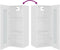 vidaXL - Wandkast - 34,5x34x90 - cm - wit