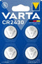Varta CR2430 - Alkaline Batterij - 3mm Hoogte - Grijs