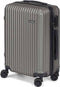Cabine handbagage reis trolley koffer Alcatraz - zwenkwielen - 57 x 38 x 23 cm - 48 liter - antraciet - cijferslot - dubbel hengsel
