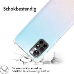 imoshion Hoesje Geschikt voor Xiaomi Redmi Note 11 (4G) / Redmi Note 11S (4G) Hoesje Siliconen - imoshion Shockproof Case - Transparant