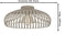 EGLO Mogano 3 - Plafondlamp - Ø 43 cm - E27 - Zandkleur - Staal