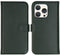 Selencia iPhone 15 Pro - Echt Lederen Bookcase - 3 Pashouders - Groen