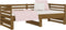 vidaXL - Slaapbank - uitschuifbaar - grenenhout - honingbruin - 2x(90x190) - cm