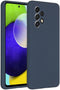 Accezz Galaxy A53 - Liquid Silicone Backcover - Schokabsorberend - Donkerblauw