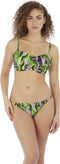 Freya Jungle Oasis - Bandeau Bikini Top - Palmprint - Cassis